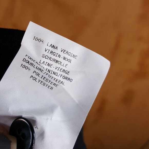 ARMANI COLLEZIONI Womens Skirt Size 6 Black Pencil Knee Length Slit 100% Wool - Picture 6 of 7